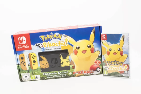 Cheshire Angleterre Novembre 2018 Pokemon Lets Pikachu Pour Nintendo Switch — Photo