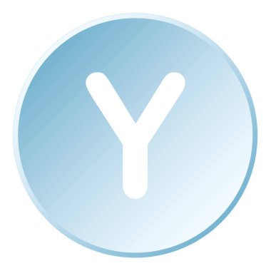 Resimli Simge Arka Planda İzole - Y