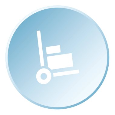 Resimli Simge Arka Planda İzole - Trolley