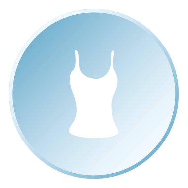 Resimli Simge Arka Planda İzole - Yelek Üst