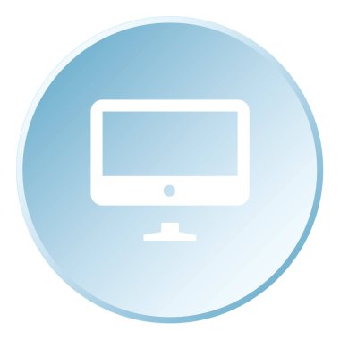 Resimli Simge Arka Planda İzole - Tv