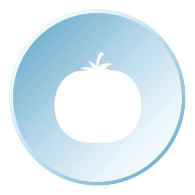 Resimli Simge Arka Planda İzole - Domates