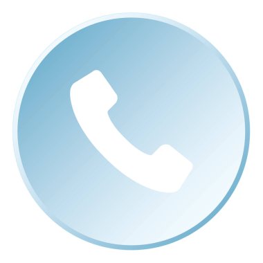 Resimli Simge Arka Planda İzole - Telefon