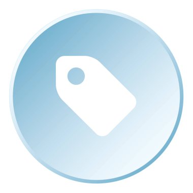 Resimli Simge Arka Planda İzole - Etiket