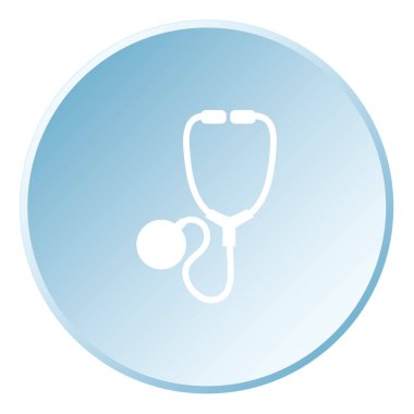 Resimli Simge Arka Planda İzole - Stetoskop