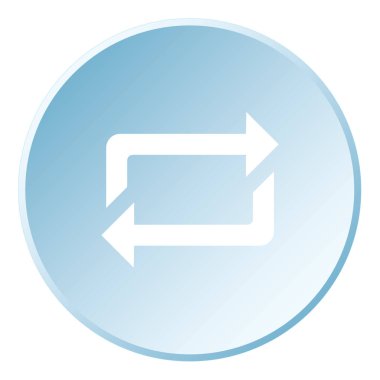 Resimli Simge Arka Planda İzole - Kareli Yenileme