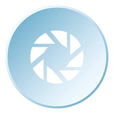 Resimli Simge Arka Planda İzole - Deklanşör