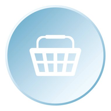 Resimli Simge Arka Planda İzole - Alışveriş Sepeti