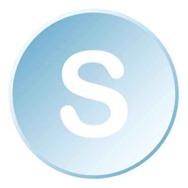 Resimli Simge Arka Planda İzole - S