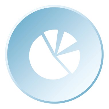 Resimli Simge Arka Planda İzole - Pasta Grafiği