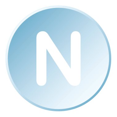 Resimli Simge Arka Planda İzole - N