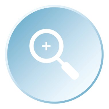 Resimli Simge Arka Planda İzole - Büyüteç Hayvanat Bahçesi