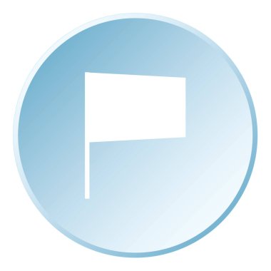 Resimli Simge Arka Planda Yalıtılmış - Alt Yay Bayrağı