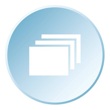 Resimli Simge Arka Planda İzole - Katmanlar Doldu