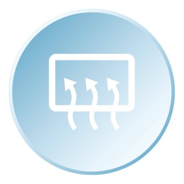 Resimli Simge Arka Planda İzole - Isıtmalı Arka Pencere D