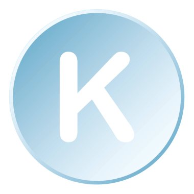 Resimli Simge Arka Planda İzole - K