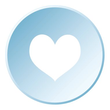 Resimli Simge Arka Planda İzole - Kalpler Kart Kıyafeti