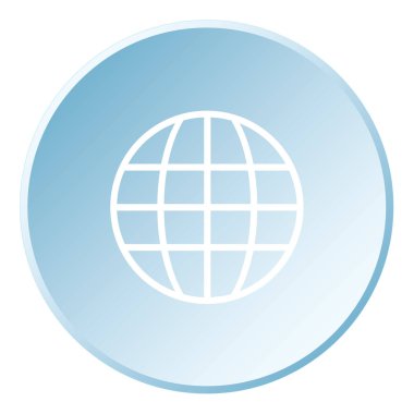 Resimli Simge Arka Planda İzole - Globe