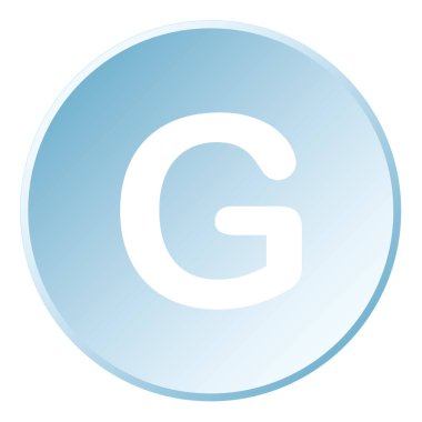 Resimli Simge Arka Planda İzole - G