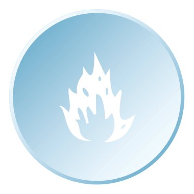 Resimli Simge Arka Planda İzole - Alevler