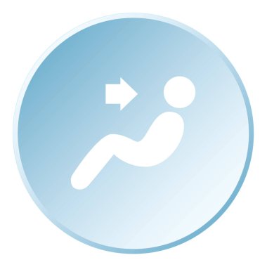 Resimli Simge Arka Planda İzole - Face Fans