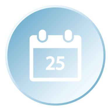 Resimli Simge Arka Planda İzole - Günlük Takvim