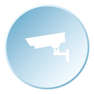 Resimli Simge Arka Planda İzole - Kapalı Devre Telev