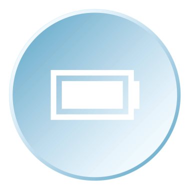 Resimli Simge Arka Planda İzole - Pil