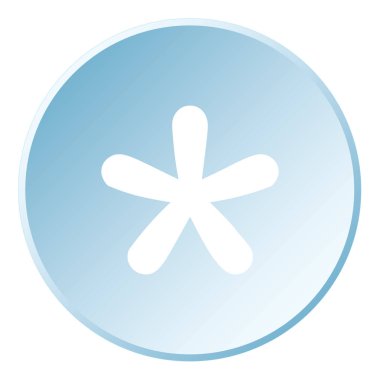 Resimli Simge Arka Planda İzole - Blobbed Star