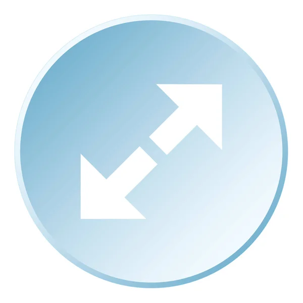 Ilustrowana ikona na białym tle-Powiększ — Wektor stockowy