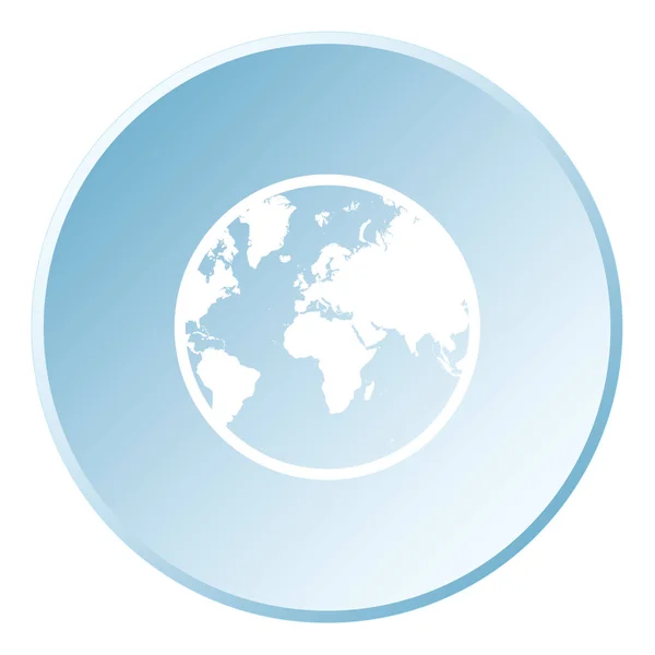 Icona illustrata isolata su uno sfondo - America del Nord Mondiale — Vettoriale Stock