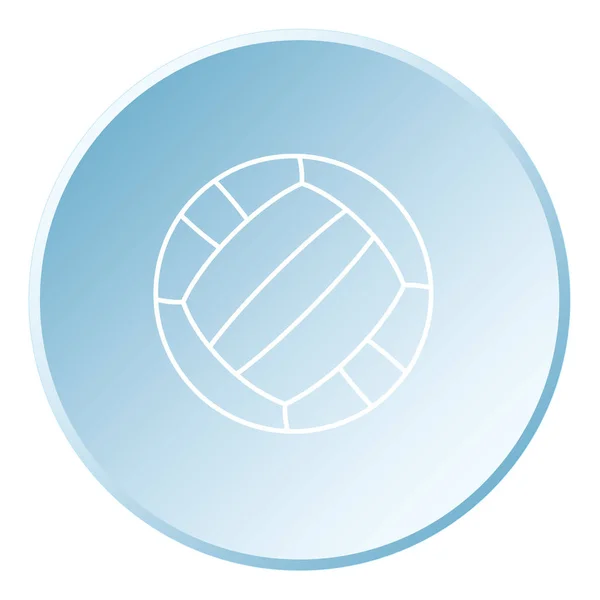 Illustrerad ikon isolerad på en bakgrund-volley boll — Stock vektor