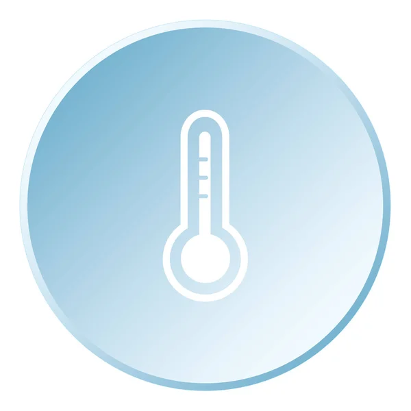 Geïllustreerd icoon geïsoleerd op een achtergrond-thermometer — Stockvector