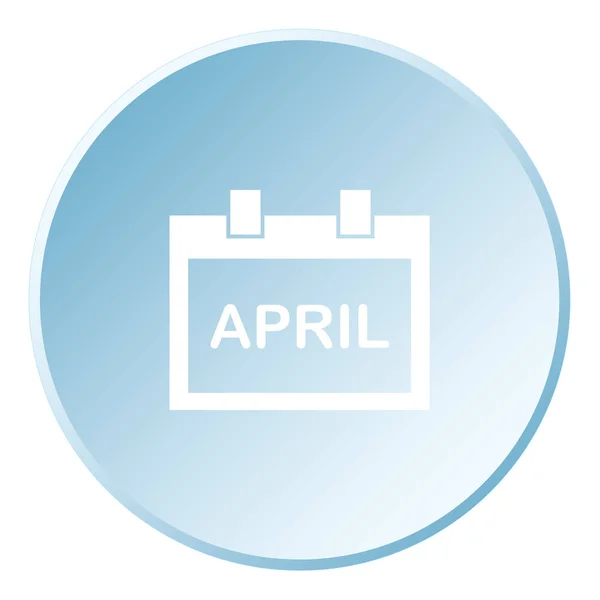 Geïllustreerd icoon geïsoleerd op een achtergrond-vierkante kalender Mont — Stockvector