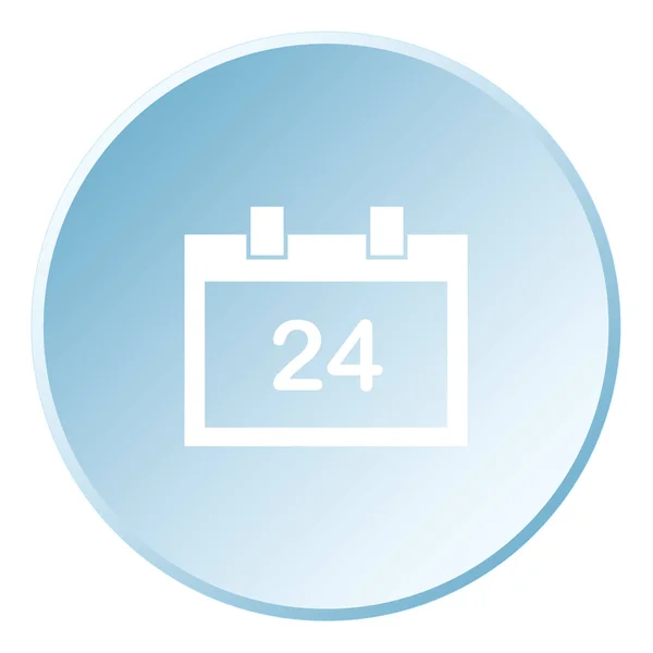 Icono ilustrado aislado sobre un fondo - Día del calendario cuadrado — Vector de stock