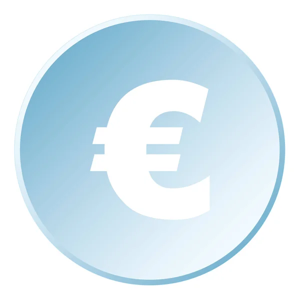 Icono ilustrado aislado sobre un fondo - Euro Sign — Vector de stock