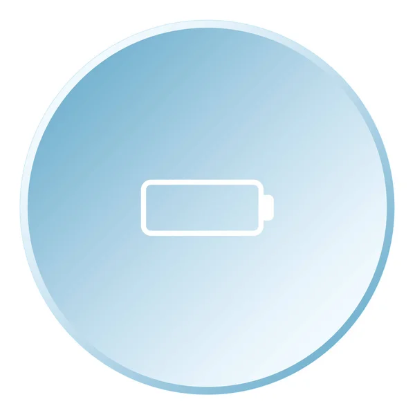 Illustrated Icon Isolated on a Background - Empty Battery — Stock Vector