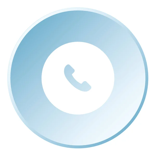 Ícone ilustrado isolado em um fundo - telefone círculo preenchido — Vetor de Stock