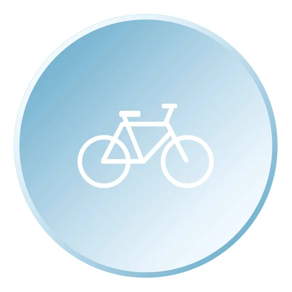 Illustrerad ikon isolerad på en bakgrund-cykel — Stock vektor