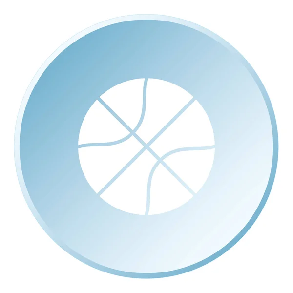 Ilustrované ikony izolované na pozadí-basketbal — Stockový vektor