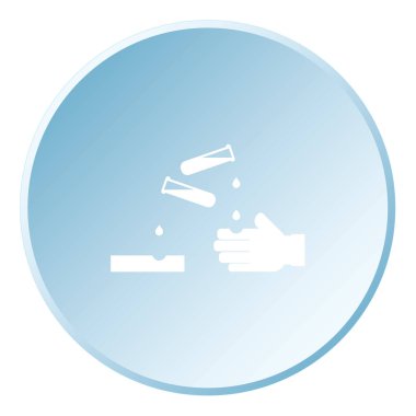 Resimli Simge Arka Planda İzole - Asidik Maddeler