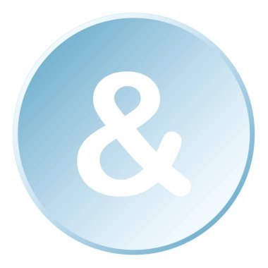 Resimli Simge Arka Planda İzole - Ampersand