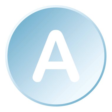 Resimli Simge Arka Planda İzole - A