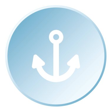 Resimli Simge Arka Planda İzole - Çapa