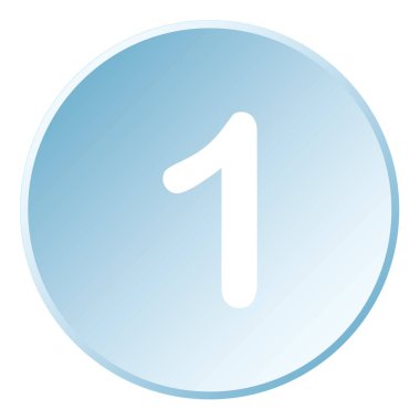 Resimli Simge Arka Planda İzole - 1