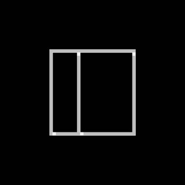 Resimli Simge Arka Planda İzole - Web Wireframe Split 