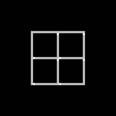 Resimli Simge Arka Planda İzole - Web Wireframe Kare