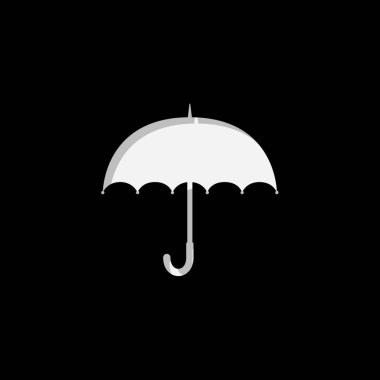 Resimli Simge Arka Planda İzole - Şemsiye