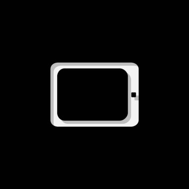 Resimli Simge Arka Planda İzole - Tablet Bilgisayar