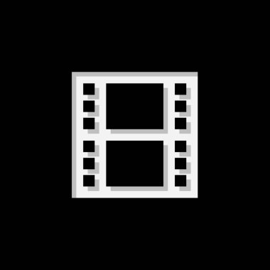 Resimli Simge Arka Planda İzole - Film Makara